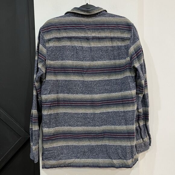 Astrneme Men’s Collared Cotton Henley Longsleeve Shirt Size Medium - Picture 6 of 7